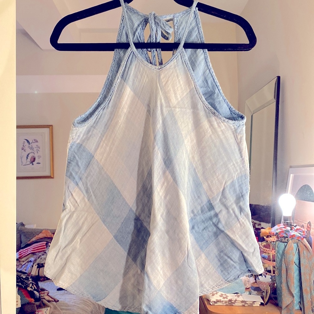 Anthropologie chambray tank top